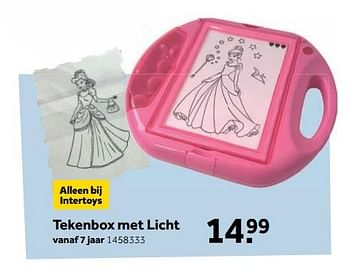 Aanbiedingen Tekenbox met licht - Huismerk - Intertoys - Geldig van 25/09/2017 tot 10/12/2017 bij Intertoys