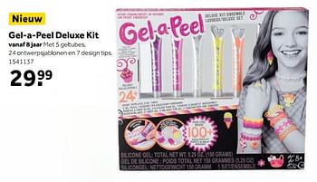 Aanbiedingen Gel-a-peel deluxe kit - Gel-a-Peel - Geldig van 25/09/2017 tot 10/12/2017 bij Intertoys