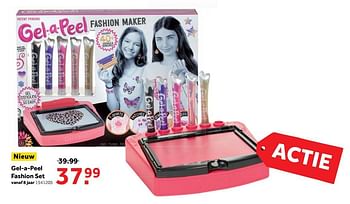 Aanbiedingen Gel-a-peel fashion set - Gel-a-Peel - Geldig van 25/09/2017 tot 10/12/2017 bij Intertoys