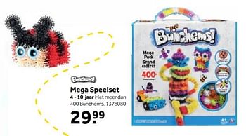 Aanbiedingen Mega speelset - Bunchems - Geldig van 25/09/2017 tot 10/12/2017 bij Intertoys