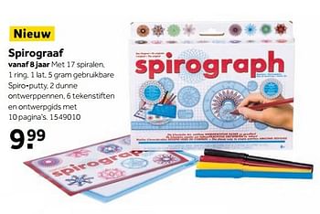 Aanbiedingen Spirograaf - Spirograph - Geldig van 25/09/2017 tot 10/12/2017 bij Intertoys