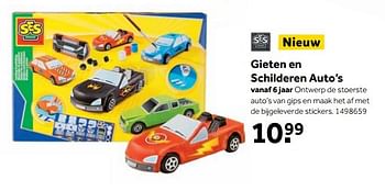 Aanbiedingen Gieten en schilderen auto`s - SES - Geldig van 25/09/2017 tot 10/12/2017 bij Intertoys