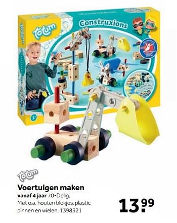 Aanbiedingen Voertuigen maken - Totum - Geldig van 25/09/2017 tot 10/12/2017 bij Intertoys