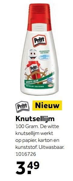 Aanbiedingen Knutsellijm - Pritt - Geldig van 25/09/2017 tot 10/12/2017 bij Intertoys