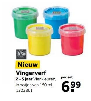 Aanbiedingen Vingerverf - SES - Geldig van 25/09/2017 tot 10/12/2017 bij Intertoys