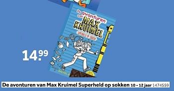 Aanbiedingen De avonturen van max kruimel superheld op sokken - Huismerk - Intertoys - Geldig van 25/09/2017 tot 10/12/2017 bij Intertoys