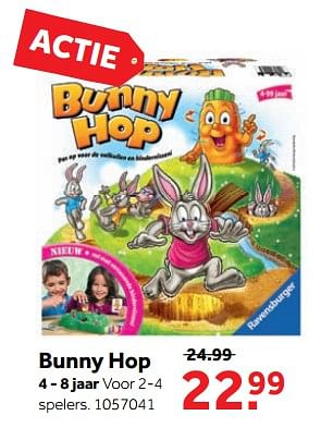 Aanbiedingen Bunny hop - Ravensburger - Geldig van 25/09/2017 tot 10/12/2017 bij Intertoys