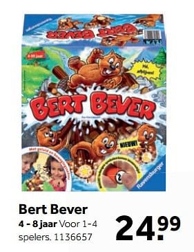 Aanbiedingen Bert bever - Ravensburger - Geldig van 25/09/2017 tot 10/12/2017 bij Intertoys