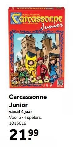 Aanbiedingen Carcassonne junior - 999games - Geldig van 25/09/2017 tot 10/12/2017 bij Intertoys