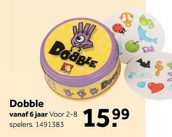 Aanbiedingen Dobble - Asmodee - Geldig van 25/09/2017 tot 10/12/2017 bij Intertoys