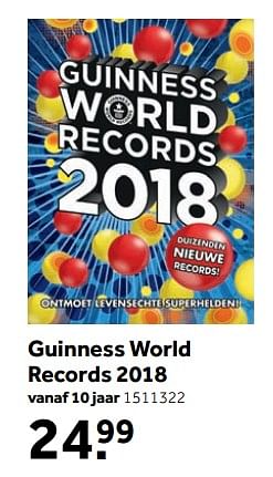 Aanbiedingen Guinness world records 2018 - Huismerk - Intertoys - Geldig van 25/09/2017 tot 10/12/2017 bij Intertoys