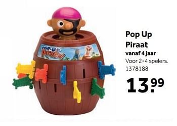 Aanbiedingen Pop up piraat - Tomy - Geldig van 25/09/2017 tot 10/12/2017 bij Intertoys