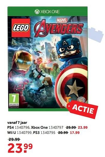 Aanbiedingen Avengers ps4 - Lego - Geldig van 25/09/2017 tot 10/12/2017 bij Intertoys