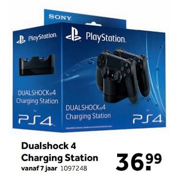 Aanbiedingen Dualshock 4 charging station - Sony - Geldig van 25/09/2017 tot 10/12/2017 bij Intertoys