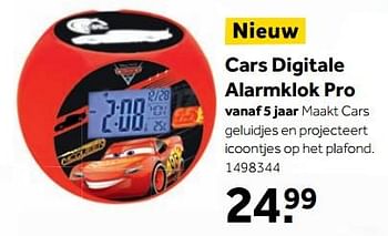 Aanbiedingen Cars digitale alarmklok pro - Cars - Geldig van 25/09/2017 tot 10/12/2017 bij Intertoys