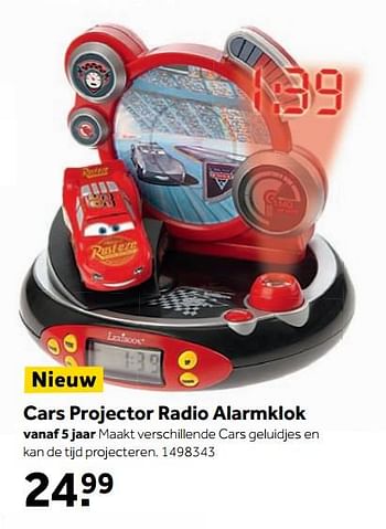 Aanbiedingen Cars projector radio alarmklok - Cars - Geldig van 25/09/2017 tot 10/12/2017 bij Intertoys