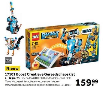 Aanbiedingen 17101 boost creatieve gereedschapskist - Lego - Geldig van 25/09/2017 tot 10/12/2017 bij Intertoys