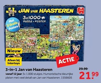 Aanbiedingen 3-in-1 jan van haasteren - Jumbo - Geldig van 25/09/2017 tot 10/12/2017 bij Intertoys