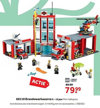 Aanbiedingen 60110 brandweerkazerne - Lego - Geldig van 25/09/2017 tot 10/12/2017 bij Intertoys