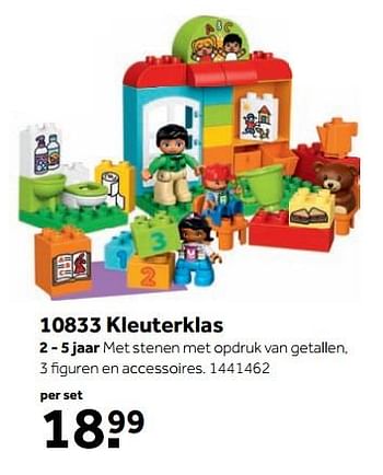 Aanbiedingen 10833 kleuterklas - Lego - Geldig van 25/09/2017 tot 10/12/2017 bij Intertoys