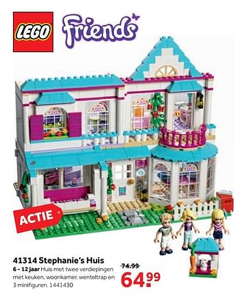 Aanbiedingen 41314 stephanie`s huis - Lego - Geldig van 25/09/2017 tot 10/12/2017 bij Intertoys