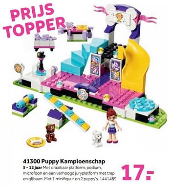 Aanbiedingen 41300 puppy kampioenschap - Lego - Geldig van 25/09/2017 tot 10/12/2017 bij Intertoys