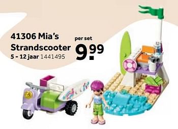 Aanbiedingen 41306 mia`s strandscooter - Lego - Geldig van 25/09/2017 tot 10/12/2017 bij Intertoys