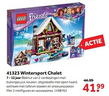 Aanbiedingen 41323 wintersport chalet - Lego - Geldig van 25/09/2017 tot 10/12/2017 bij Intertoys