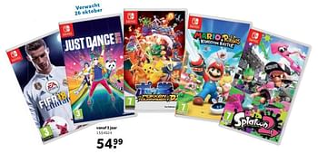 Aanbiedingen Just dance 2018 - Nintendo - Geldig van 25/09/2017 tot 10/12/2017 bij Intertoys