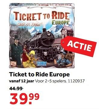 Aanbiedingen Ticket to ride europe - Enigma - Geldig van 25/09/2017 tot 10/12/2017 bij Intertoys