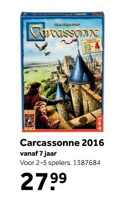 Aanbiedingen Carcassonne 2016 - 999games - Geldig van 25/09/2017 tot 10/12/2017 bij Intertoys