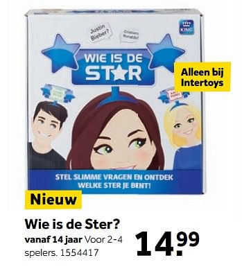 Aanbiedingen Wie is de ster - King International - Geldig van 25/09/2017 tot 10/12/2017 bij Intertoys