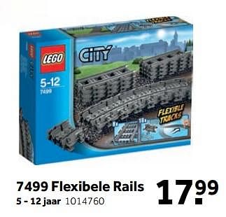 Aanbiedingen 7499 flexibele rails - Lego - Geldig van 25/09/2017 tot 10/12/2017 bij Intertoys