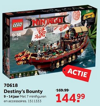 Aanbiedingen 70618 destiny`s bounty - Lego - Geldig van 25/09/2017 tot 10/12/2017 bij Intertoys