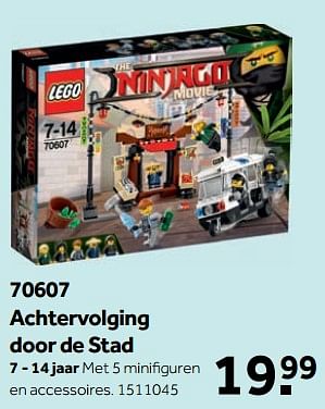 Aanbiedingen 70607 achtervolging door de stad - Lego - Geldig van 25/09/2017 tot 10/12/2017 bij Intertoys