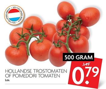 Aanbiedingen Hollandse trostomaten of pomedori tomaten - Huismerk - Deka Markt - Geldig van 01/10/2017 tot 07/10/2017 bij Deka Markt