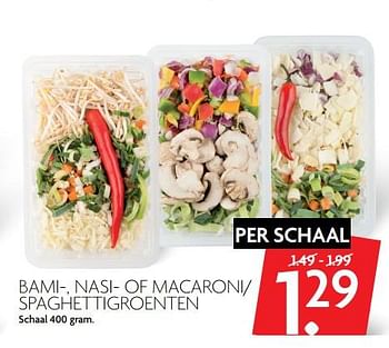 Aanbiedingen Bami-, nasi- of macaroni- spaghettigroenten - Huismerk - Deka Markt - Geldig van 01/10/2017 tot 07/10/2017 bij Deka Markt