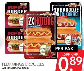 Aanbiedingen Flemmings broodjes - Flemming's - Geldig van 01/10/2017 tot 07/10/2017 bij Deka Markt