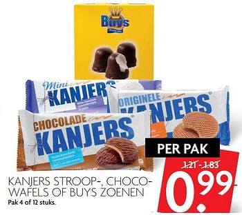 Aanbiedingen Kanjers stroop, choco- wafels of buys zoenen - Huismerk - Deka Markt - Geldig van 01/10/2017 tot 07/10/2017 bij Deka Markt