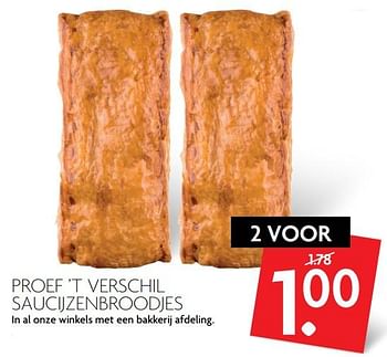 Aanbiedingen Proef `t verschil saucijzenbroodjes - Huismerk - Deka Markt - Geldig van 01/10/2017 tot 07/10/2017 bij Deka Markt