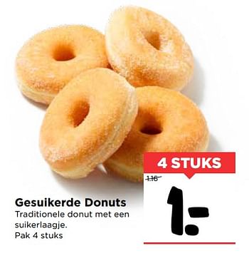 Aanbiedingen Gesuikerde donuts - Huismerk Vomar - Geldig van 01/10/2017 tot 07/10/2017 bij Vomar