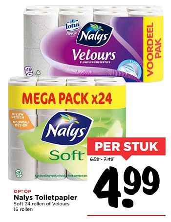 Aanbiedingen Nalys toiletpapier - Nalys - Geldig van 01/10/2017 tot 07/10/2017 bij Vomar