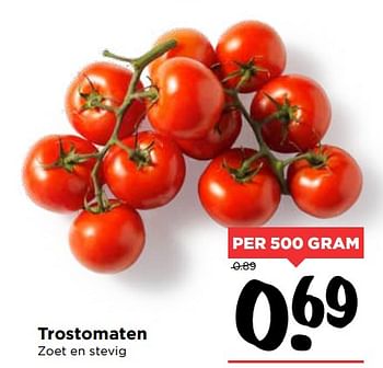 Aanbiedingen Trostomaten - Huismerk Vomar - Geldig van 01/10/2017 tot 07/10/2017 bij Vomar