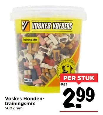 Aanbiedingen Voskes hondentrainingsmix - Voskes Voeders - Geldig van 01/10/2017 tot 07/10/2017 bij Vomar