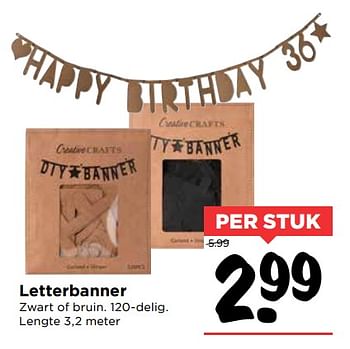 Aanbiedingen Letterbanner - Huismerk Vomar - Geldig van 01/10/2017 tot 07/10/2017 bij Vomar