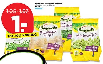 Aanbiedingen Bonduelle vriesverse groente - Bonduelle - Geldig van 01/10/2017 tot 07/10/2017 bij Plus