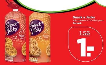 Aanbiedingen Snack a jacks - Snack a Jacks - Geldig van 01/10/2017 tot 07/10/2017 bij Plus