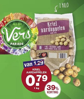 Aanbiedingen Kriel aardappelen - Huismerk - Aldi - Geldig van 02/10/2017 tot 08/10/2017 bij Aldi