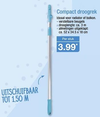 Aanbiedingen Compact droogrek - Huismerk - Aldi - Geldig van 02/10/2017 tot 08/10/2017 bij Aldi