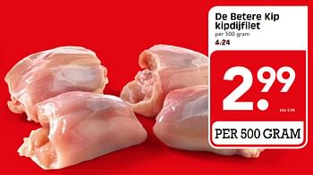Aanbiedingen De betere kip kipdijfilet - Huismerk - Em-té - Geldig van 01/10/2017 tot 07/10/2017 bij Em-té